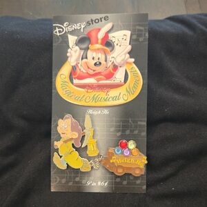 Disney Store Magical Musical Moments Pin Collection #64 Dwarf With Cart Of Gems